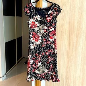 NWOT BCBG sexy dress summer flowers cap sleeves